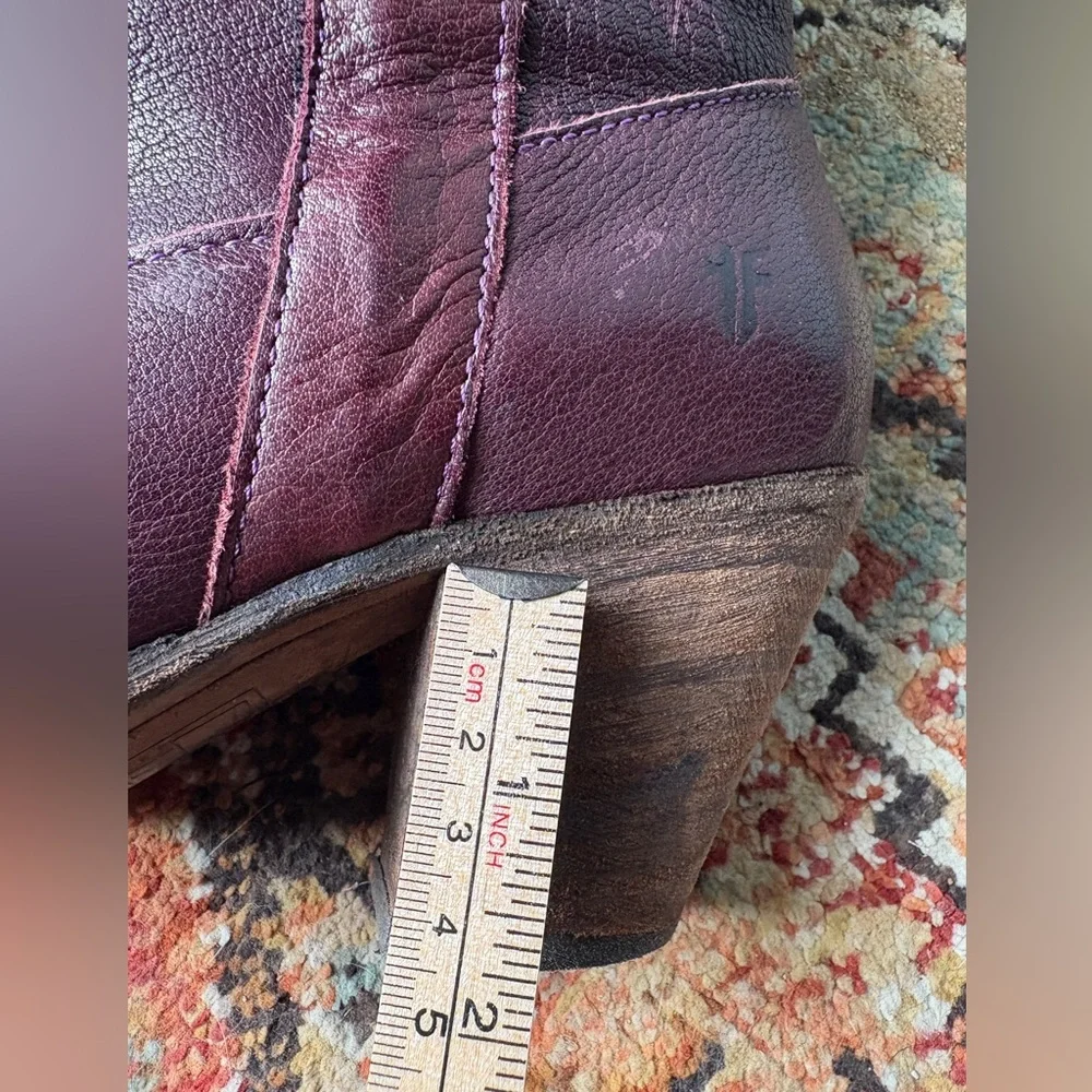 FRYE Taylor OTK Over the Knee High Women's Tall Leather Boots - Burgundy 7